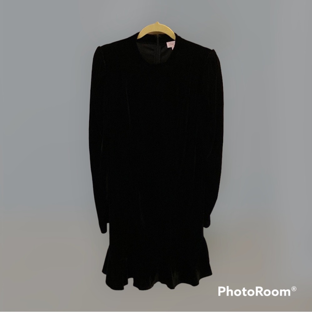 Pink Lily Black Velvet Dress Size 2XL